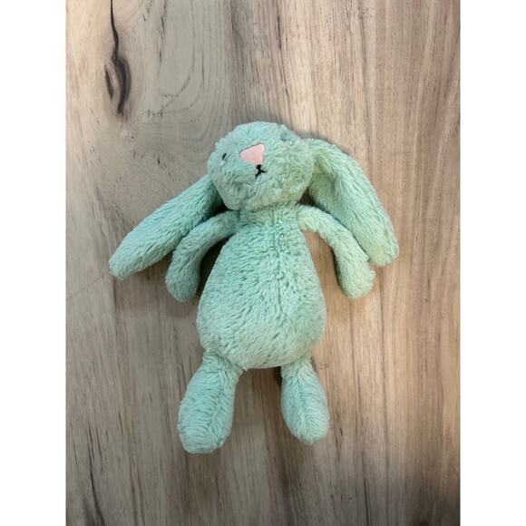 Jellycat Bashful Bunny 8” Small Plush Stuffed Animal Light Pale Mint Green - Picture 2 of 7